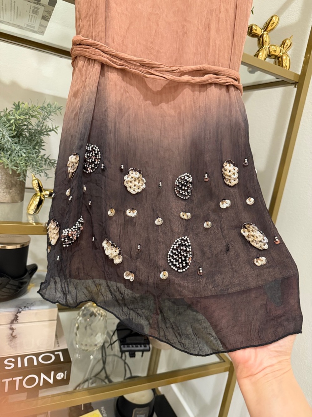 Ombre Tie-Waist Midi Dress - Picture 7 of 13